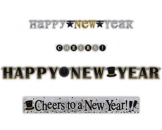 Party Balloon Happy New Year Multi Pack Banner