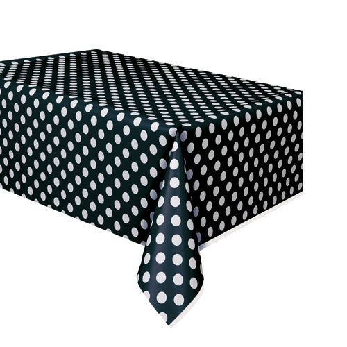 Party Balloon Black Dots Tablecover