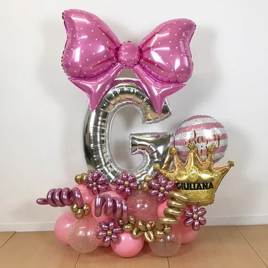 Party Baloon Baby Girl Bouquet 45