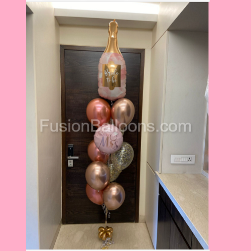 Party Balloons Bride to Be Bottles Balloons Bouquet