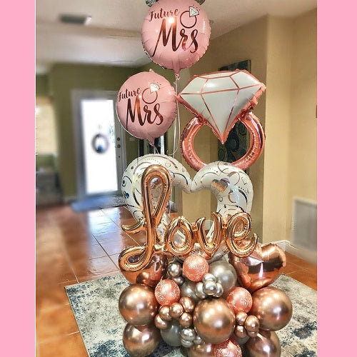 Bride to Be Balloons Stack