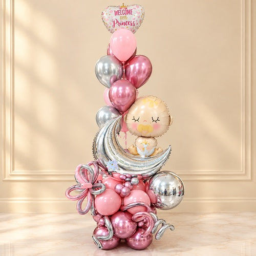Party Balloon Baby Girl Stack