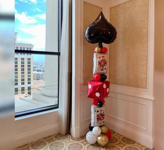 Casino Theme Cluster Balloon Bouquet