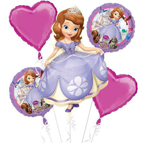 Balloons Party Celebrate Sofia The First Balloons Bouquet