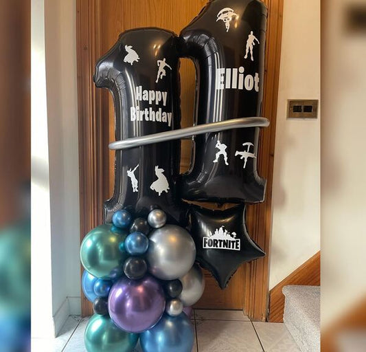Fortnite 11th Birthday Balloon Bouquet