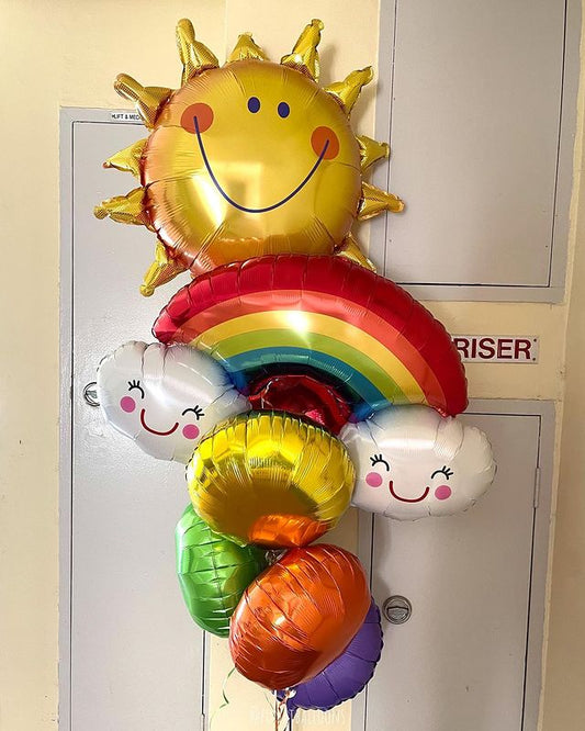 Party Helium Balloon Get Well Soon Bouquet 17