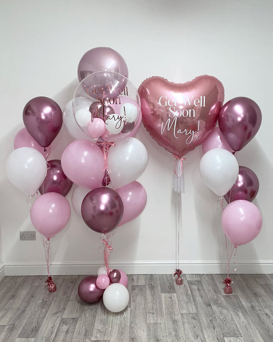 Party Helium Balloon Get Well Soon Bouquet 20