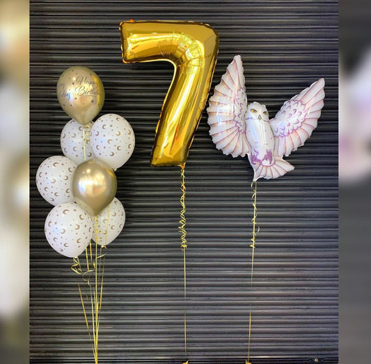 7 Number Owl Balloon Bouquet
