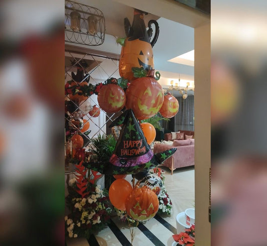 Halloween Personalized Bubble Balloon Bouquet
