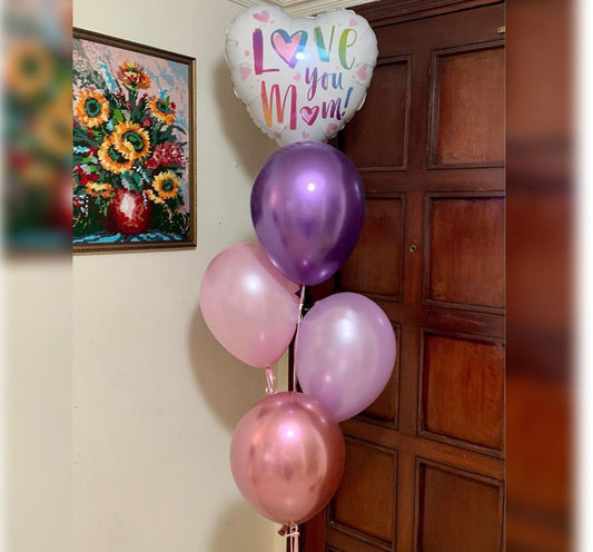 Love You Mom Balloon Bunch