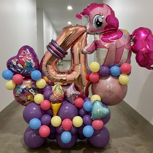 Party Balloon My Little Pony Helium Balloons Bouquet-45