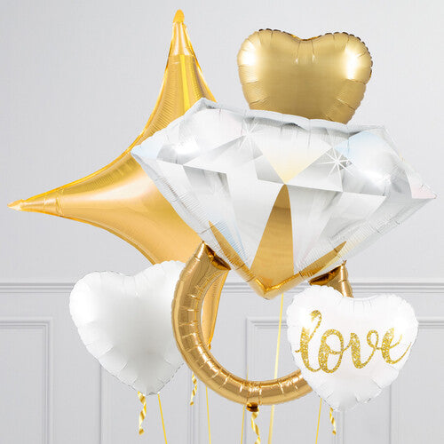 Wedding Ring Magic Star Balloon Bouquet
