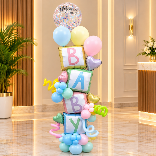 Baby Shower Balloons Stack