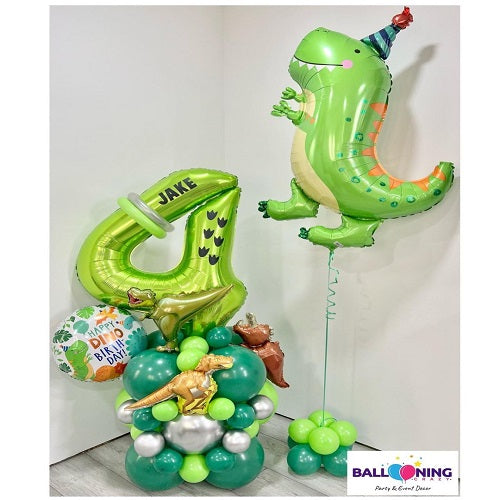 Party Balloon Dinosaur Theme Helium Balloon Bouquet -21