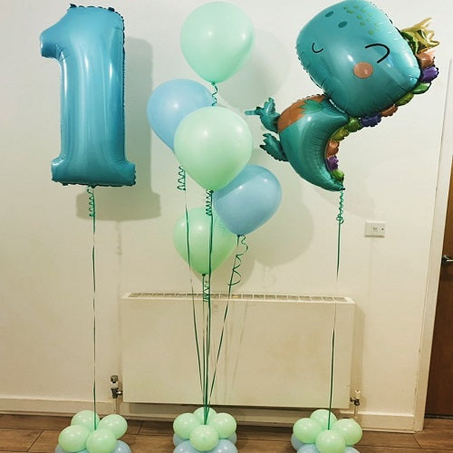 Party Balloon Dinosaur Theme Helium Balloon Bouquet -27
