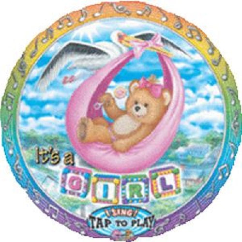 Party Balloon Singing Balloon  Its A Girl 28" Foil Balloon 
