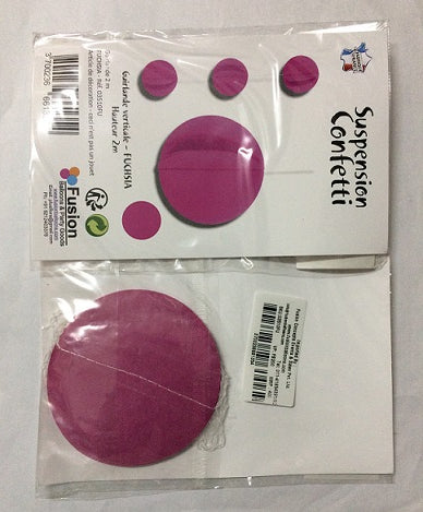 Party Balloon Purpule Round Paper Garland