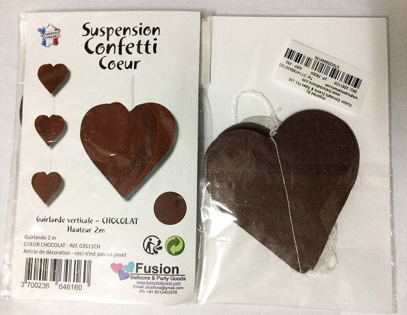 Party Balloon Chocolate Heart Paper Garland 2M
