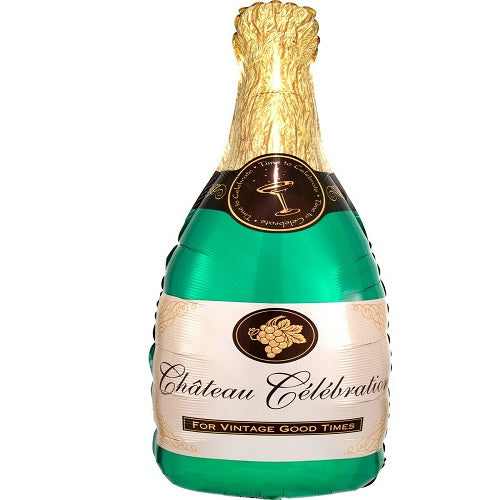 36" Champagne Bottle Foil Balloon 