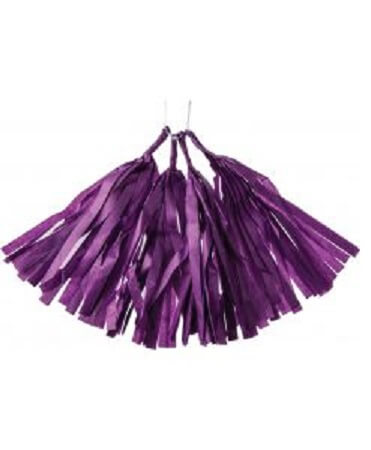 Party Balloons Light Purpul Papper Tassels Garland