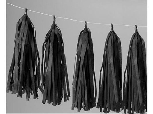 Party Balloon Apple Black Papper Tassels Garland
