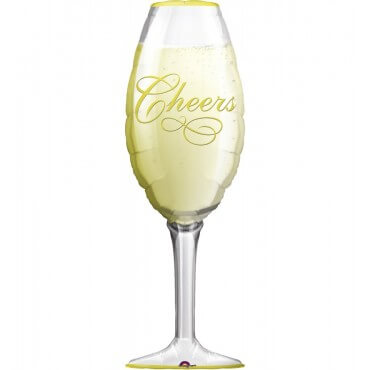 Party Balloons 9" Cheers Wine Glass Foil Balloon A30