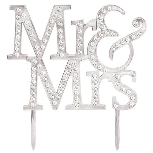 Mr &amp; Mrs Cake Topper