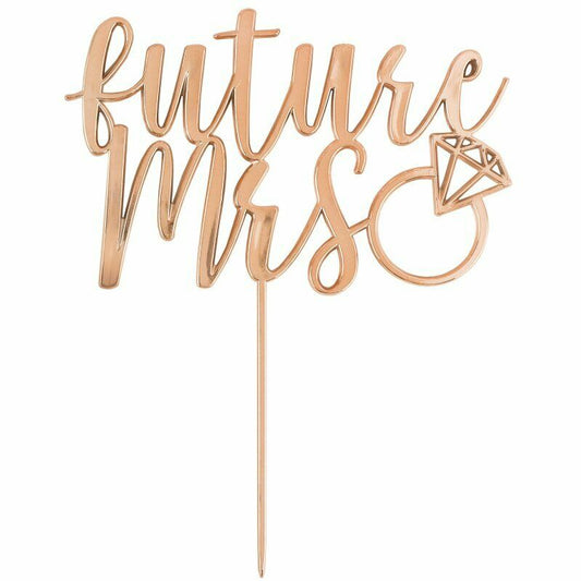 CAKE TOPPER ROSE GOLD