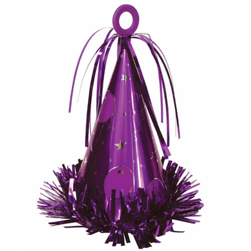 Party Balloons Hat Weight Purple Decor