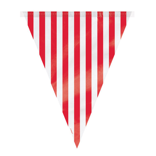 Red & White Stripe Flag Banner 