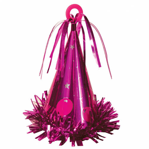 Party Balloons Hat Weight Pink Decor 1Ct.