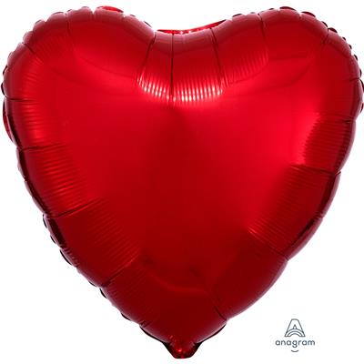 Red Heart 18"  Foil Balloon 