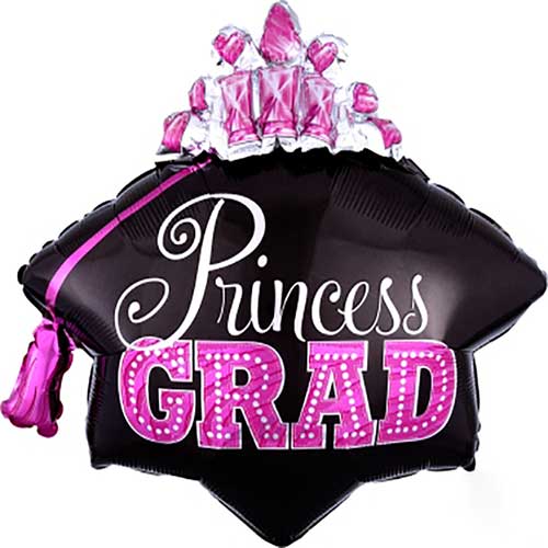 Party Balloon Multi-Princess Grad Tiata    