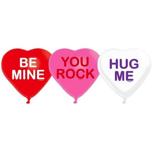 Balloons Party Celebrate Candy Hearts Foil Balloon