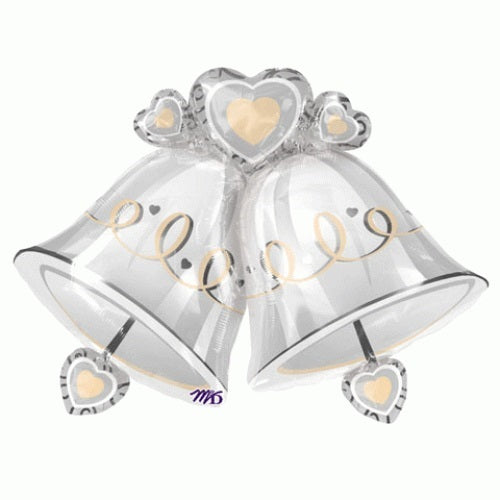 Balloons Party Celebrate 35" Wedding Bells Foil Balloon P35