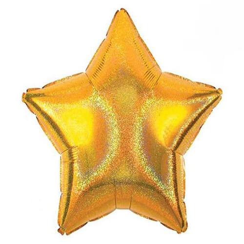 Party Balloon 19" Gold Dazzler Star Foil Balloon S55