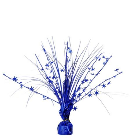Party Balloon Blue Foil Spray Star