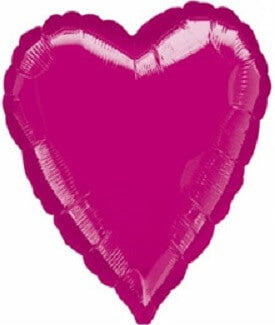 Party Balloon 18" Metallic Fuchsia Foil Balloon S15