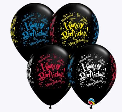 Party Balloon 11" Birthday Blast Wrap Latex Balloon -50 CT
