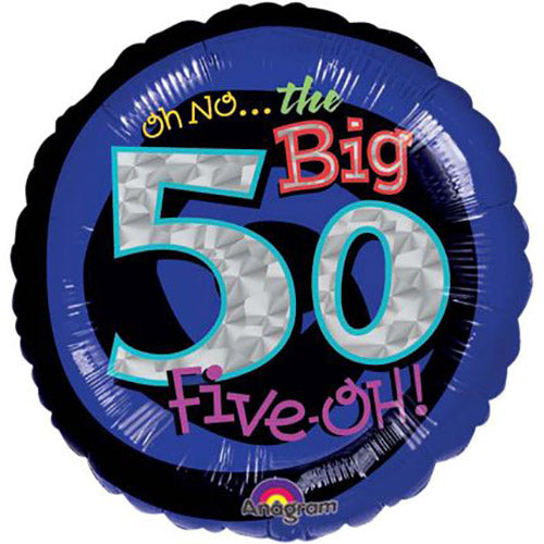 Party Balloon 18" Oh No! Its My 50Th Birthday Foil Balloon S55