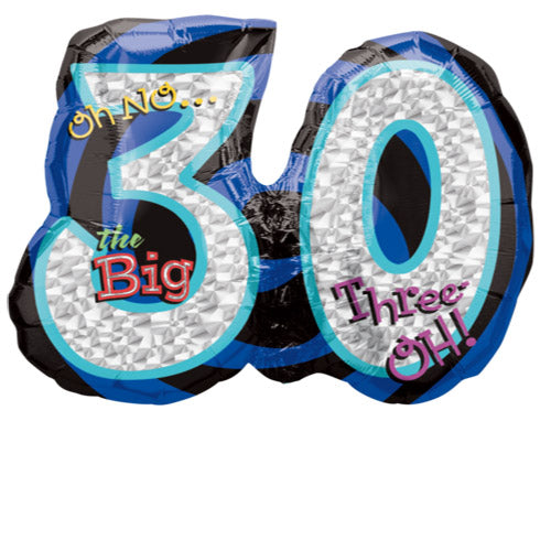 Party Balloon Oh No! 30th Birthday Foil Balloon P40