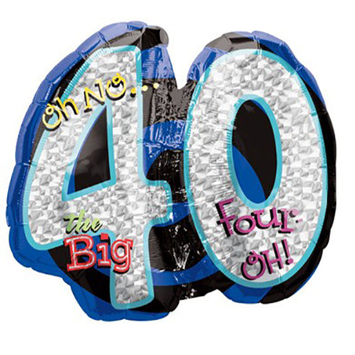 Party Balloon Oh No! 40th Birthday Foil Balloon P40