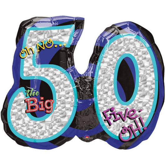 Party Balloon Oh No! 50th Birthday Foil Balloon 26" 