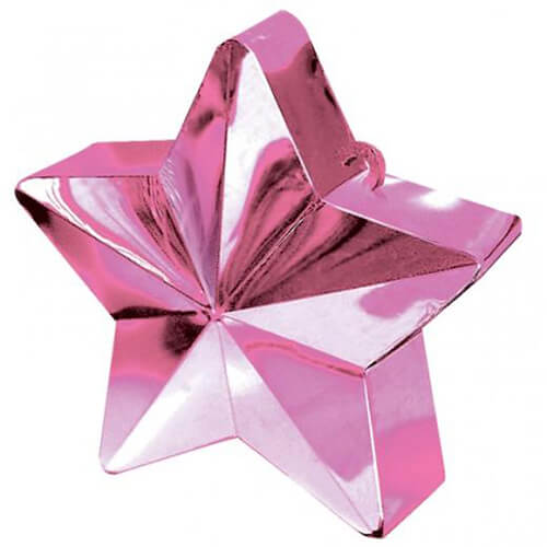 Party Balloons Star Balloon Weight Pink 1Ct.