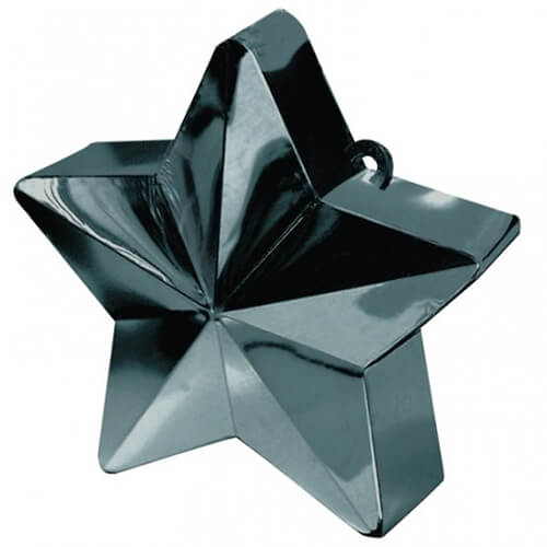 Party Balloon Star Balloon Weight Black 1Ct.