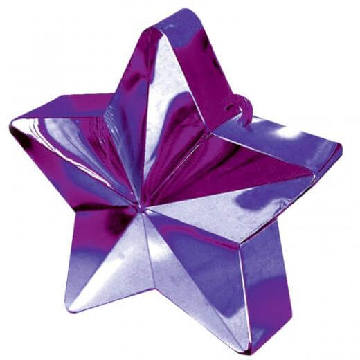 Party Balloons Star Balloon Weight Purple 1Ct.