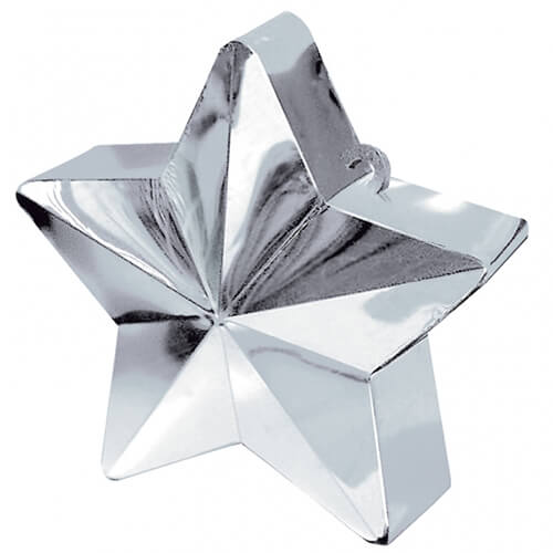 Party Balloons Star Balloon Weight Silver 1Ct.
