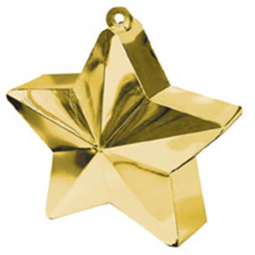 Party Balloons Star Balloon Weight Gold 1Ct.