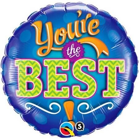 Party Balloon You'Re The Best Emblem Foil Balloon