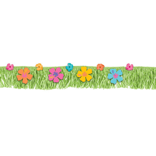 Party Balloons Fringe Hibiscus Banner 